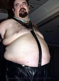 Leather Harness with pants still on... take it off??? ;-)