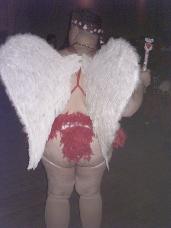 My CUPID Wings... Me as Cupid at a Chub Party for Valentine's Day 2006